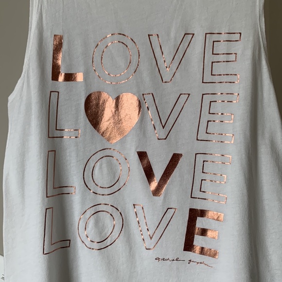 Spiritual Gangster Rose Gold Love Tank - Picture 2 of 8